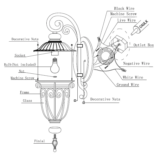Cattleya-CA2323-W-Outdoor-Wall-Light-fig-1