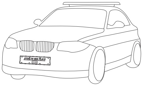 Cell2 SRP MS6 Stealth Registration Plate - Figure 1