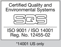 Certified quality and environmental systems icon
