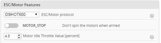 Choose ESC protocol