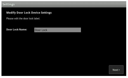 Configure Door Lock