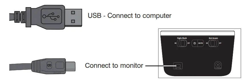 Connecting blood pressure monitor to computer