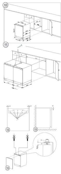 Corber-CF1PN85INTEG-Built-Under-Refrigerator-FIG-2