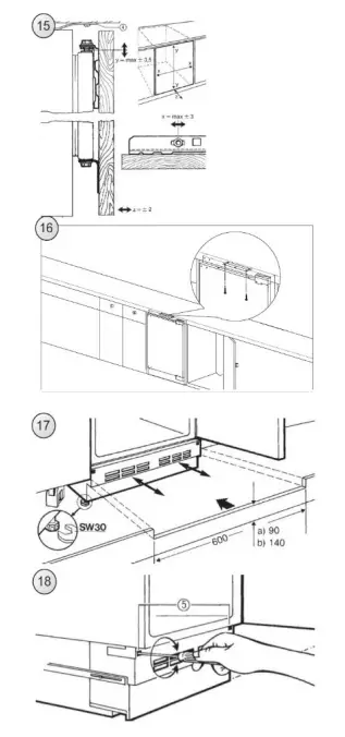 Corber-CF1PN85INTEG-Built-Under-Refrigerator-FIG-3