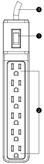 CyberPower GS60304 6 Outlet Power Strip