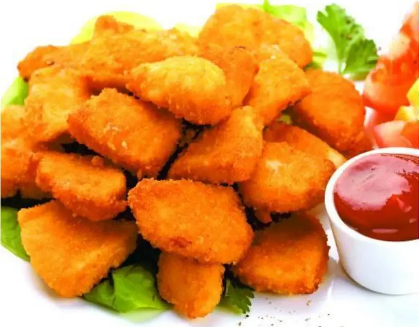Fried chicken nuggets