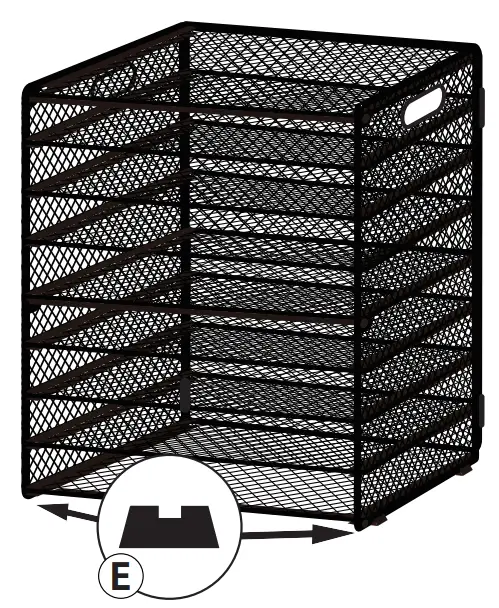 Fold both sides of Organizer A Inward