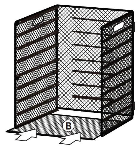 Fold both sides of Organizer A Inward