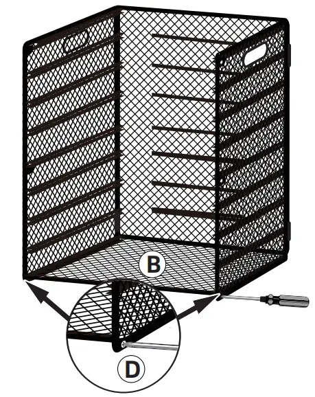 Fold both sides of Organizer A Inward