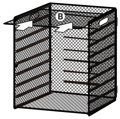 Fold both sides of Organizer A Inward