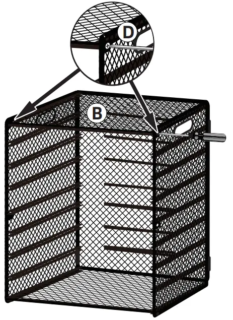Fold both sides of Organizer A Inward