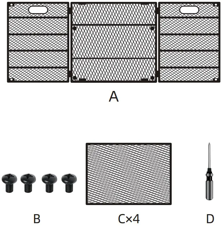 DALTACK Paper Organizer with Handle - parts