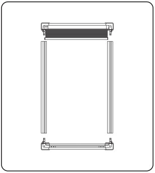 DECORQUIP Perfect Fit PleatedVenetian Blind - Perfect Fit Frame Assembly Instructions 1