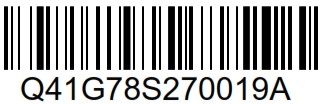 DELL G2724D Monitor - barcode