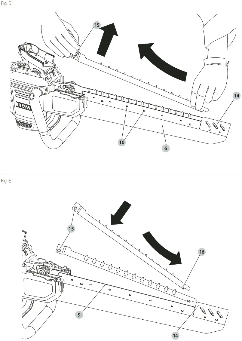 DEWALT DWE396 Alligator Saw - Figure 2