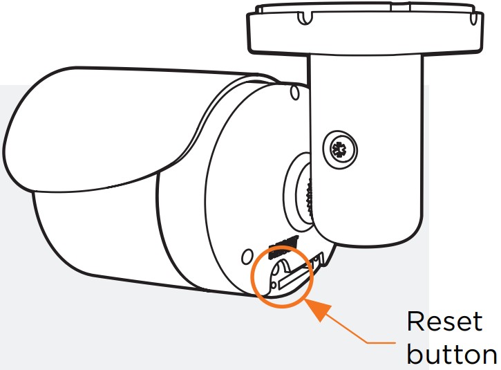 DIGITAL WATCHDOG DWC MB75Wi4TDMP DWC MB72Wi4TDMP MEGA PIX IP Camera - Reset button
