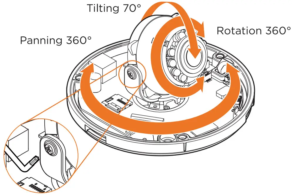 DIGITAL WATCHDOG DWC MF5Wi4TWDMP Ultra Low Profile Vandal Dome IP Camera - INSTALLING THE CAMERA