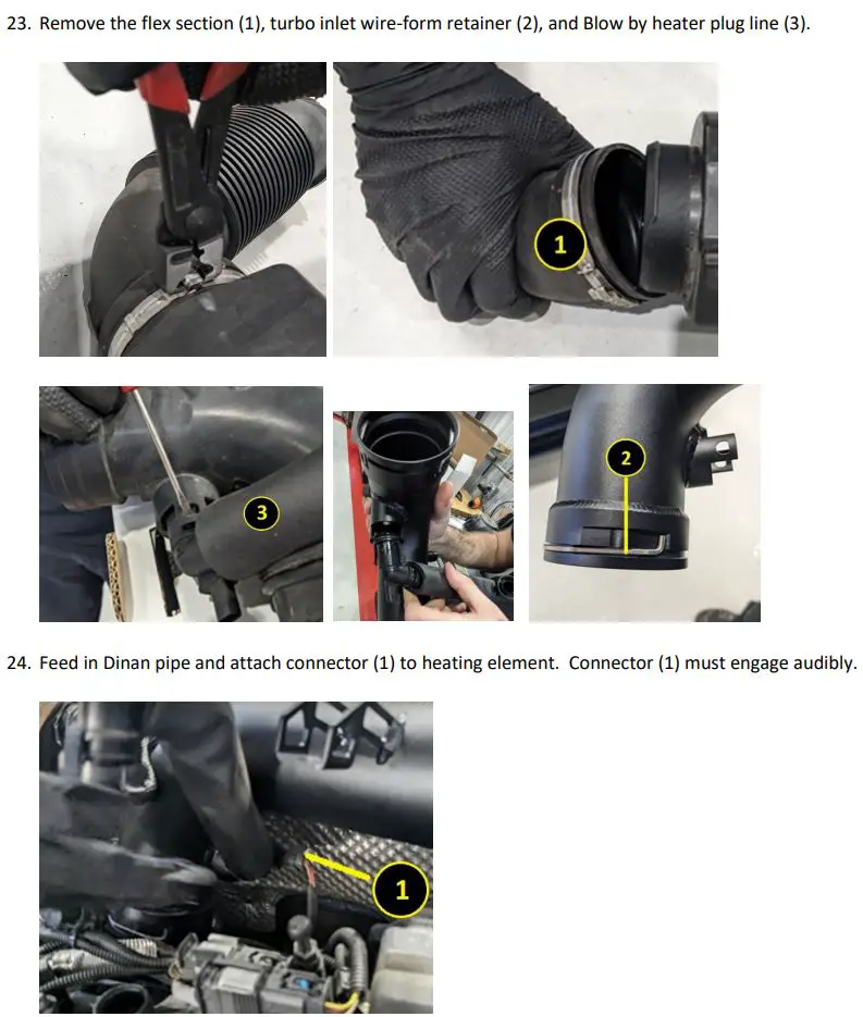 DINAN D760-0067 Intake Resonator Delete Pipe Instructions - INSTALLATION OF DINAN SYSTEM