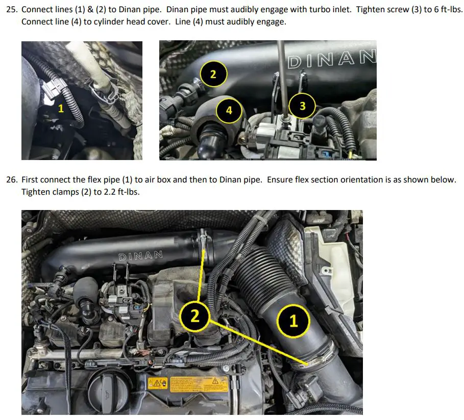 DINAN D760-0067 Intake Resonator Delete Pipe Instructions - INSTALLATION OF DINAN SYSTEM