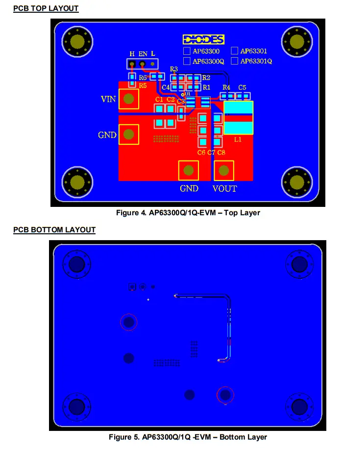 DIODES AP63300Q 3 8v To 32v Input 3a Low Iq Synchronous Buck - EVALUATION BOARD SCHEMATIC1