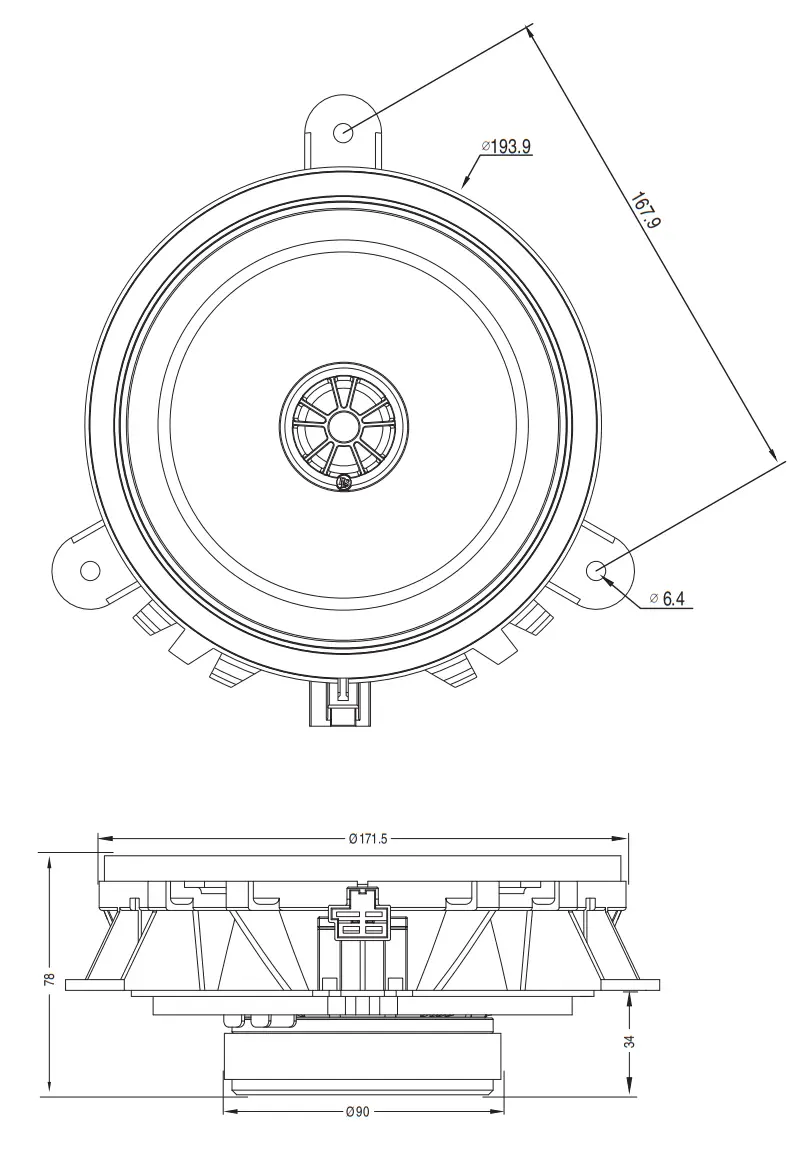 DLS Cruise CRPP VO1 6CX Adapted Coaxial Speaker for Volvo - fig14