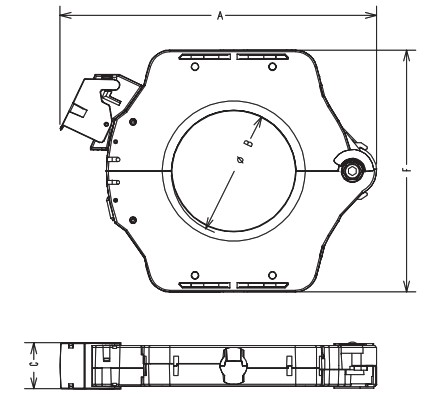 DOLD ND 5014 Split Current Transformer - Dimensions 1