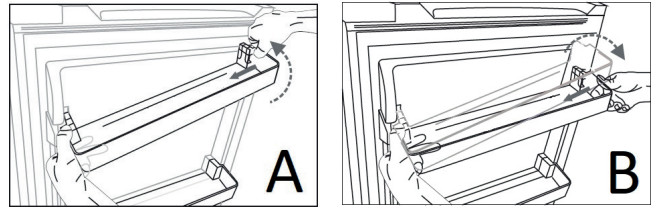 DOMO DO91934 Fridge Freezer - DOOR RACK