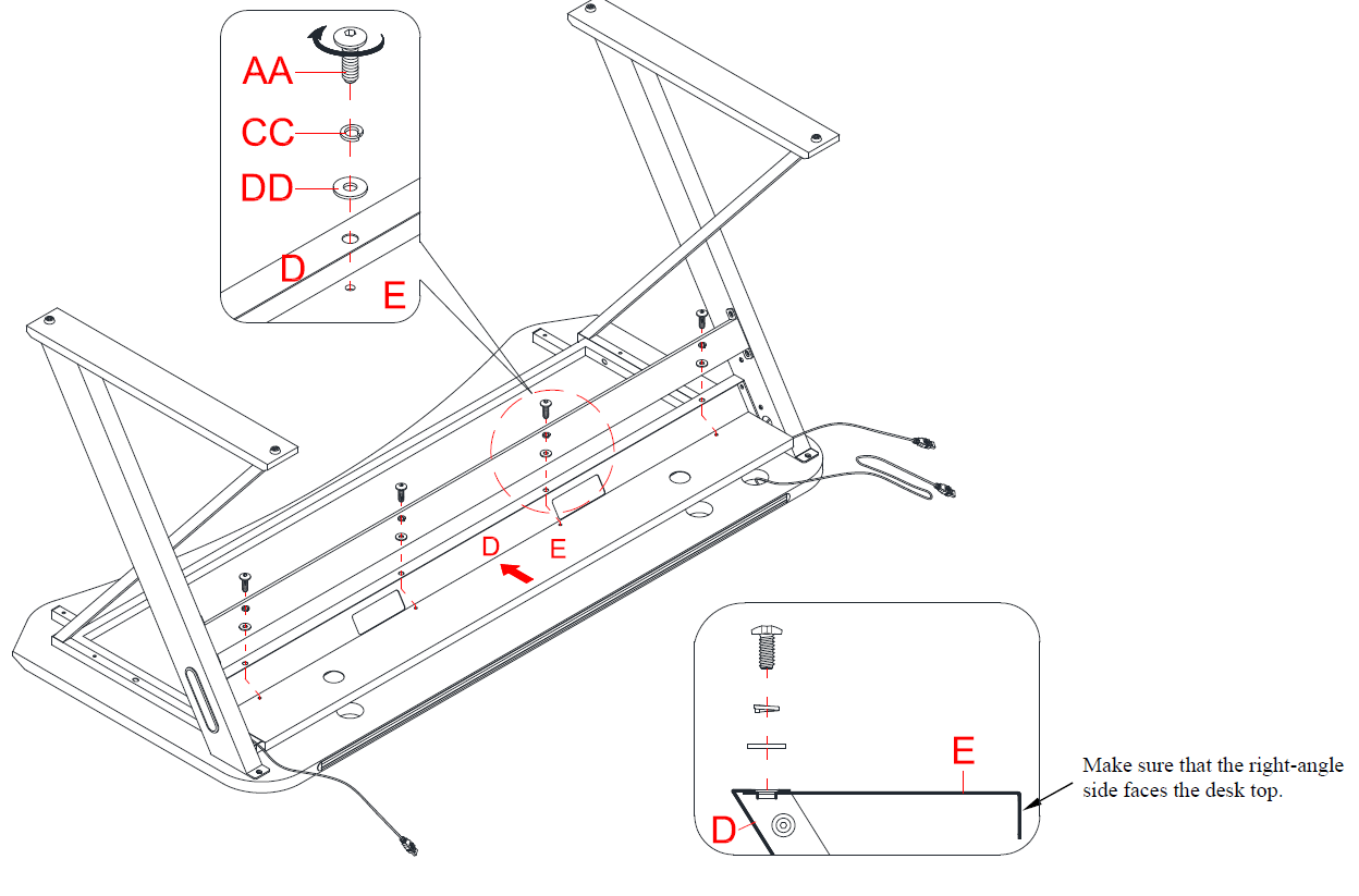 DPS CSC60GD-1 60 Inch Gaming Desk 18