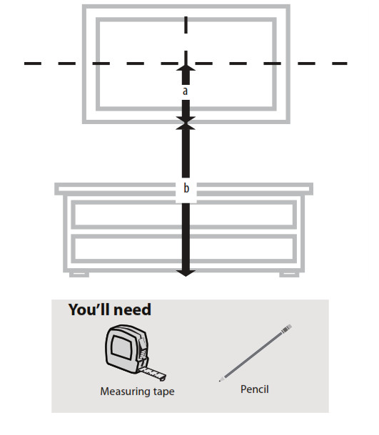 DYNEX DX-DTVMFP12 TV Wall Mount - STEP 4 - Determine wall-mount location