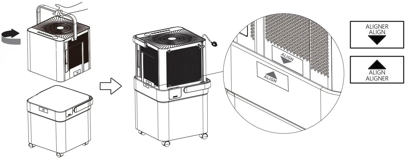 Danby DDR050BCWDB-ME-6 50 Pint Energy Star Cube Dehumidifier - Fig 1
