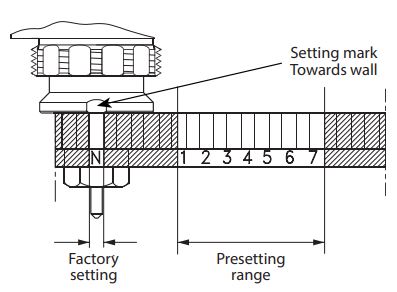 Danfoss 013R9433 VHX-MONO Valve Set for Wall Connection Installation Guide - Preset k