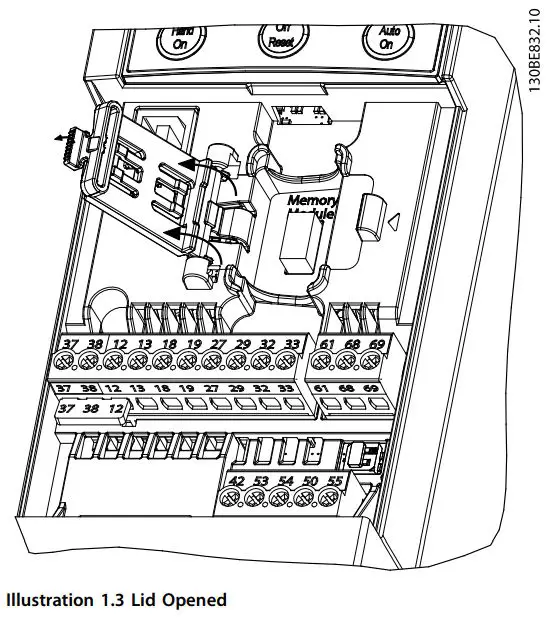 Danfoss 132B0466 VLT Memory Module Instruction Manual - Illustration 1.3