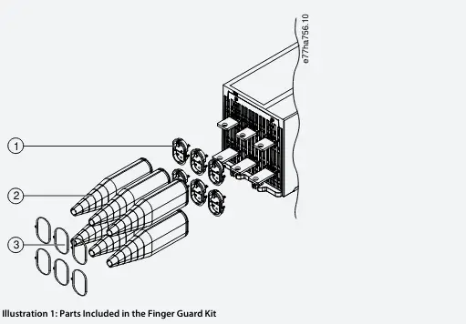Danfoss-175G0186-Finger-Guards-VLT-Soft-Starter-FIG-1