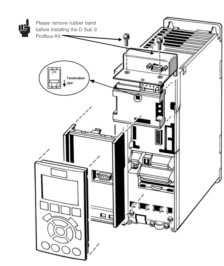 Danfoss-MI.33.D2.02-VLT-Profibus-Adapter-FIG1