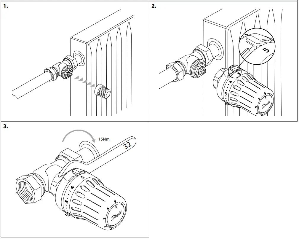Danfoss React M30 x1.5 Thermostatic Sensor - Featured Image - Installation