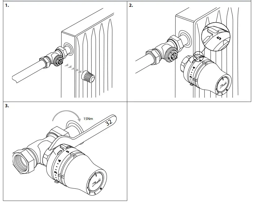 Danfoss Redia M30x1.5 Thermostatic Sensor - Installation