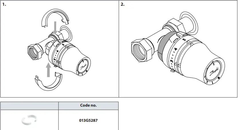Danfoss Redia M30x1.5 Thermostatic Sensor - Theft protection