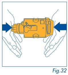 DeLonghi Magnifica - squeeze it into size by pressing it vigorously from above and below