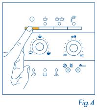 DeLonghi Magnifica - turn the machine on