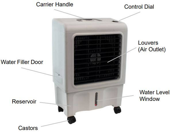 Dial PEC-A-1300-1M Portable Evaporative Cooler-fig2