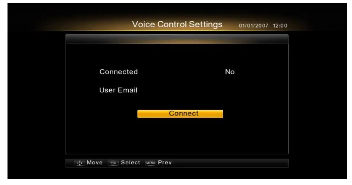 Voice Assistant Menu 
