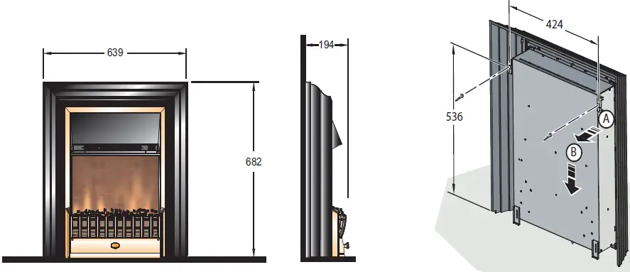 Dimplex CHT20X Optiflame Freestanding Fire Place 15