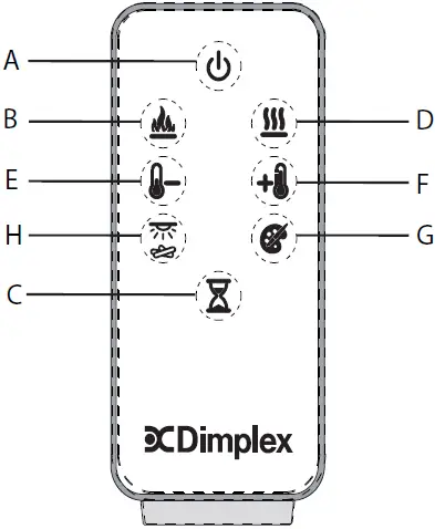 Dimplex CHT20X Optiflame Freestanding Fire Place 16