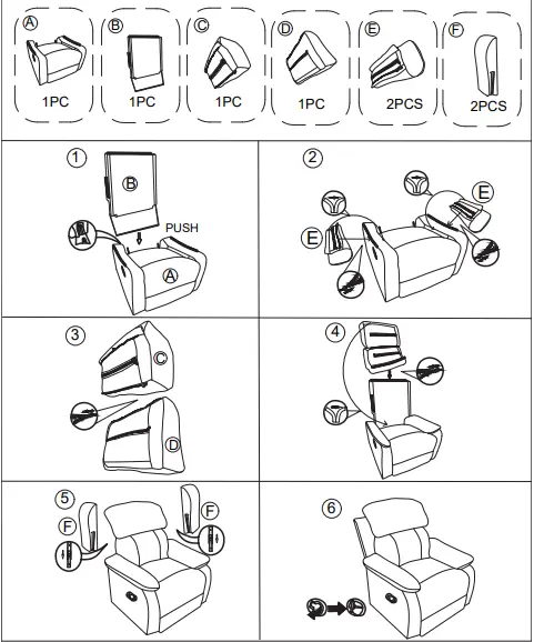 Dreamsir-8291Y-Oversized-Rocker-Recliner-Chair-fig-1
