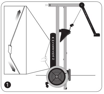 Dynamic Indoor Rower Concept 2 - Lubricate the chain with a teaspoon