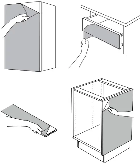 EA 504.355.52 METOD Bodarp Grey Green Base Cab 4 Drawers-FIG-2