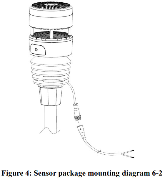 ECOWITT WS90 Ultrasonic Anemometer with Piezoelectric Rain Gauge - diagram1