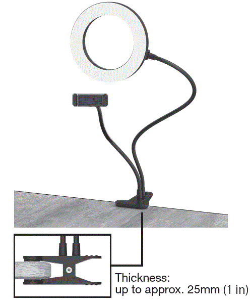 ELECOM-DE-L01-Ring-Light-for-Live-Stream-Video-Call-and-Shooting-Meeting-FIG-2