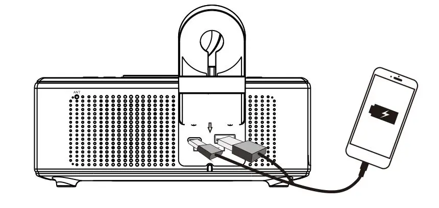 EMERSON CKSW5010 Alarm Clock FM Radio - USB for Charging