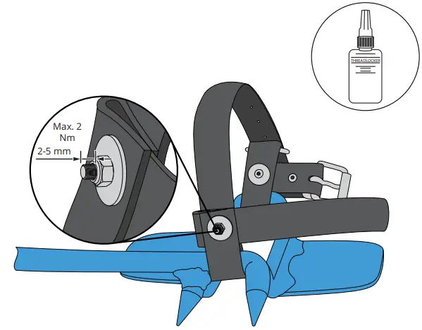 ENSTO PER20 Pole Shoe Belt Set - tightening